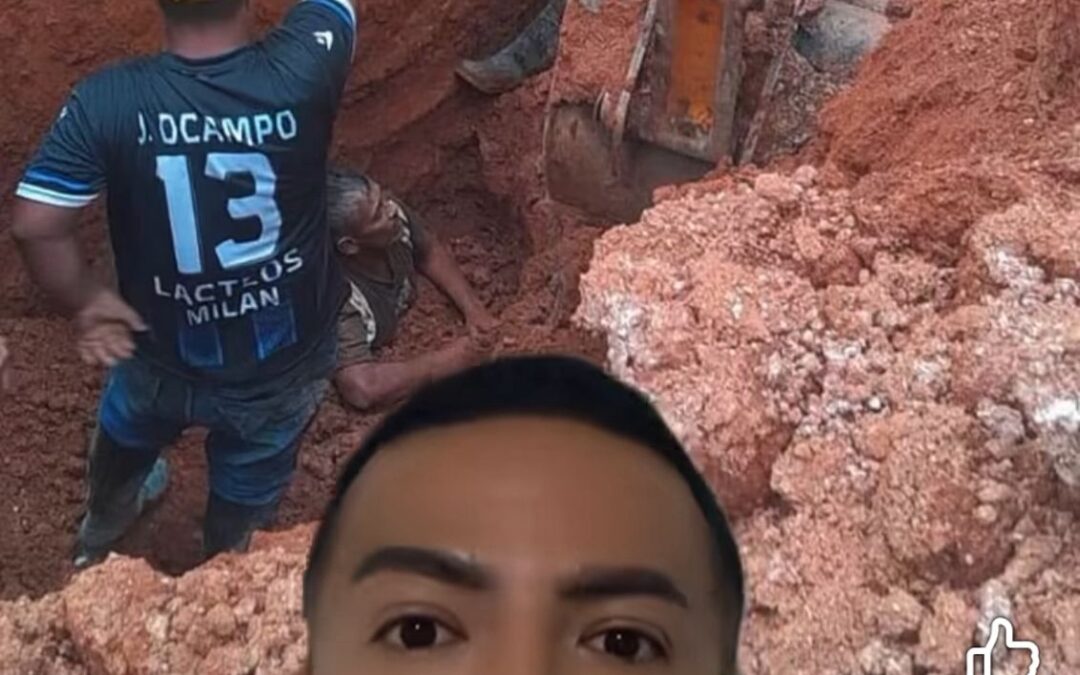 ¡Dramático rescate de un trabajador atrapado por un derrumbe en pleno centro!